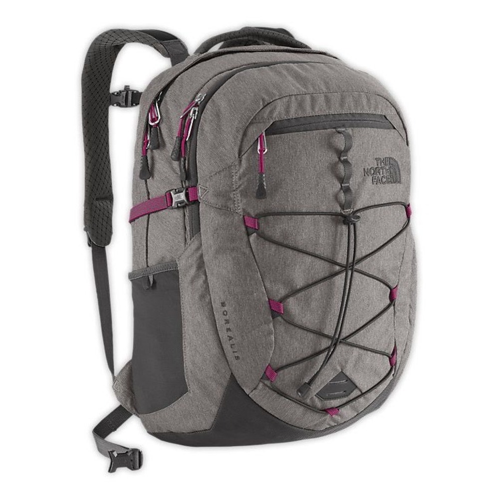 NORTH FACE BACKPACK BOREALIS ZINC GREY HEATHER PLUM